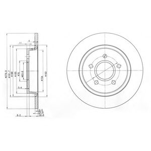BG3897 DELPHI Тормозной диск BG3897