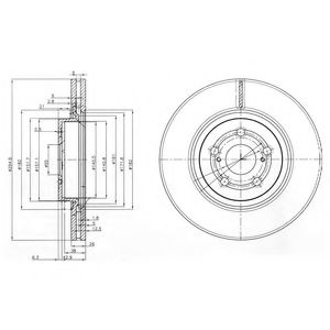 BG3914 DELPHI Тормозной диск BG3914