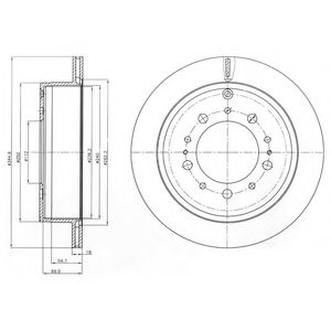 BG4275 DELPHI Тормозной диск BG4275