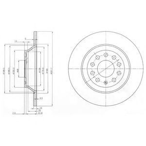 BG3956C DELPHI Тормозной диск
