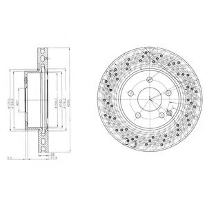 BG4142C DELPHI Тормозной диск