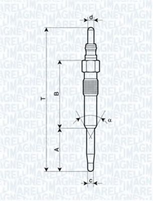 062900038304 MAGNETI MARELLI свеча накаливания