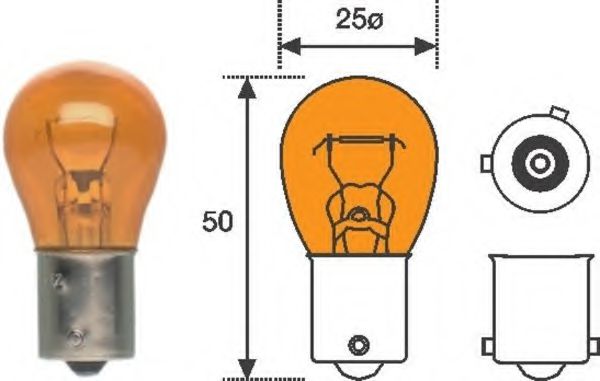 008507100000 MAGNETI MARELLI Лампа PY21W 12V [standart]