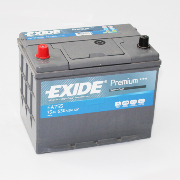 АКБ 75А/ч 630А п/п (+/-) 270*173*222 Азия Exide PREMIUM 