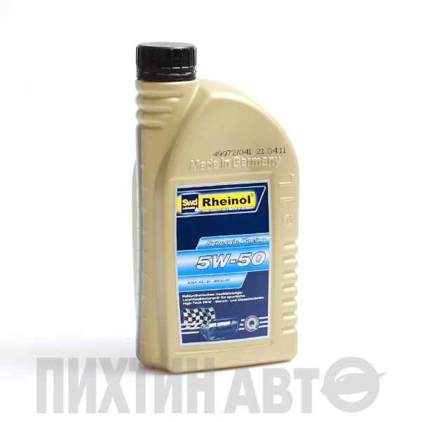 31170180 RHEINOL Масло моторное Rheinol 5W-50 Synergie Racing 1 л A3/B4 SN/CF