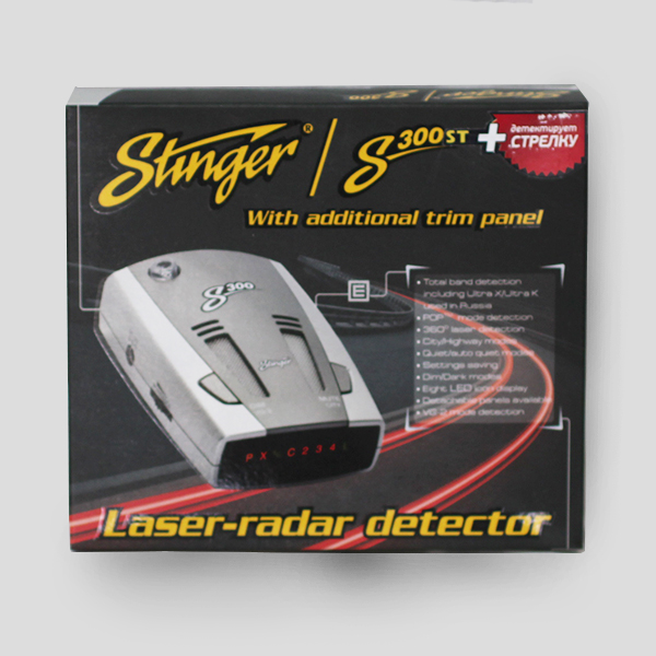 Радар-детектор Stinger S300ST, лазер 360