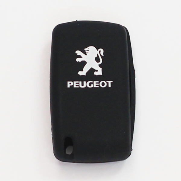 Чехол для ключа силиконовый "PEUGEOT" 2 кнопки