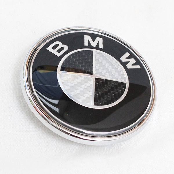 Эмблема d 82 мм "BMW CARBON ORIGINAL" чернсерый