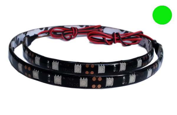 Полоса светодиодная 36 диодов SMD 5050 зелёная 60 см
